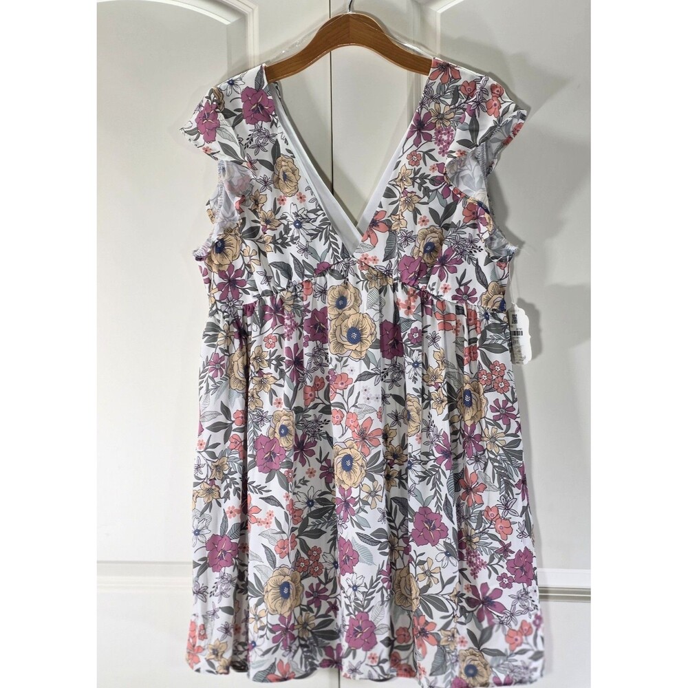 New Altard State Women L Rayon Floral Mini Dress Pockets Lined Cottagecore Boho